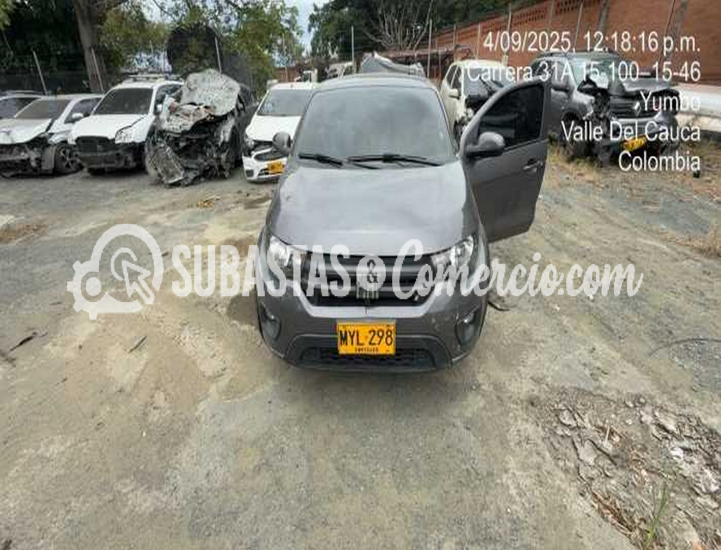 Automovil Fiat Mobi Mod.2024 -Daños Placa - MYL298